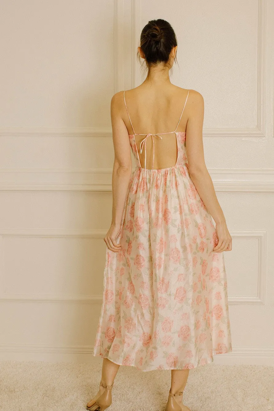 3 D WOVEN MIDI MAXI DRESS