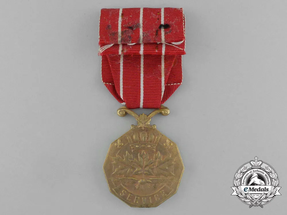 A Canadian Forces' Decoration To Flight Lieutenant A.d. Speare; Rcaf