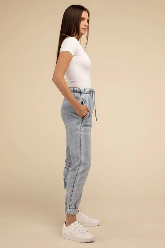 Acid Wash Sweatpants w Pockets | S-XL | 3 Colors!