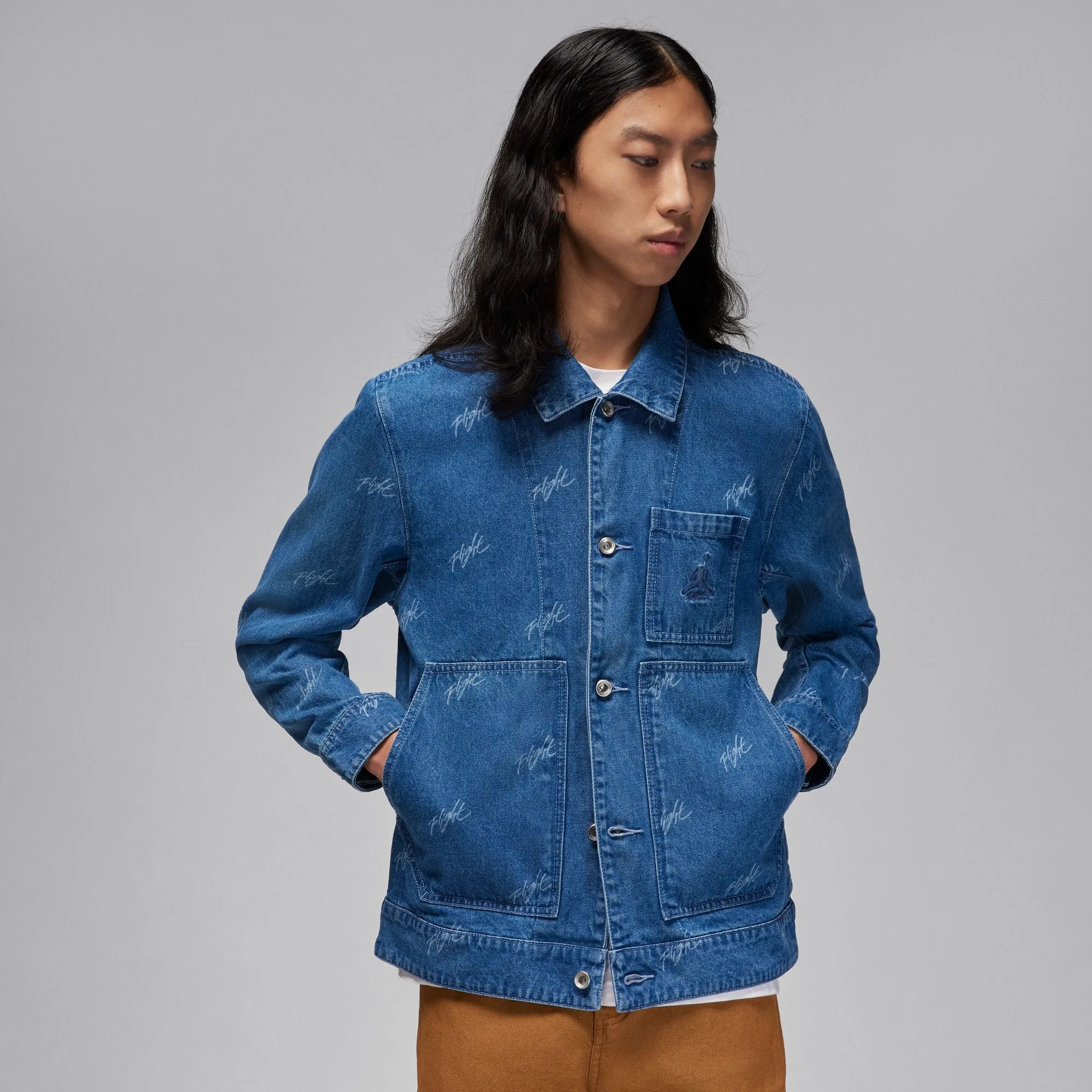 Air Jordan Mens Flight Heritage Denim Jacket