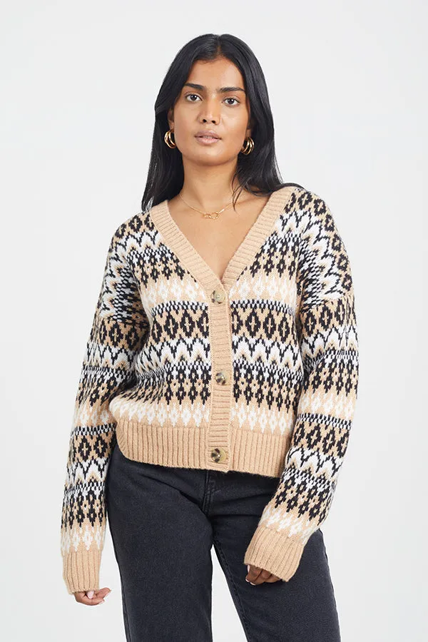 ALL OVER FAIRISLE CARDIGAN