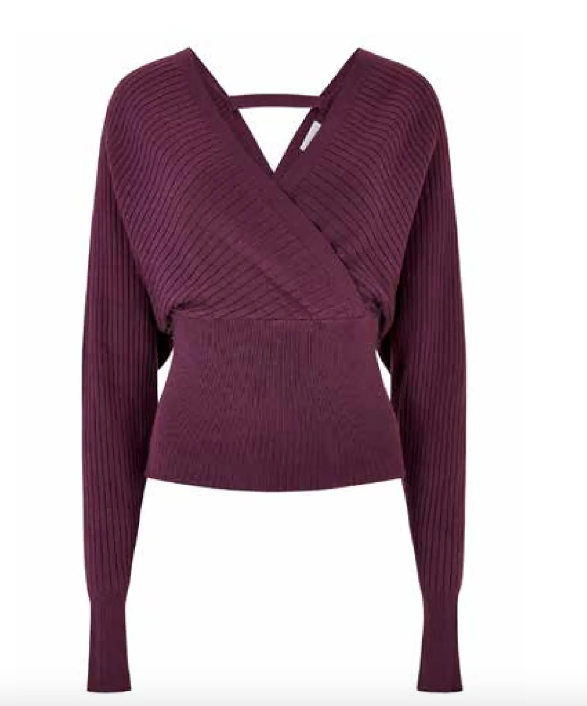 Bar Back Ribbed Batwing Sweater-FINAL SALE
