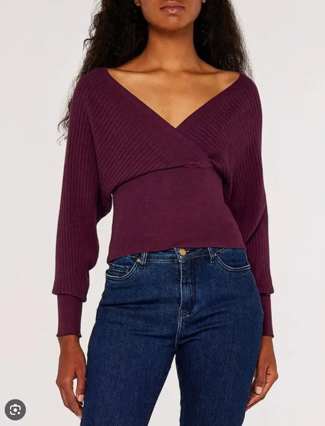 Bar Back Ribbed Batwing Sweater-FINAL SALE