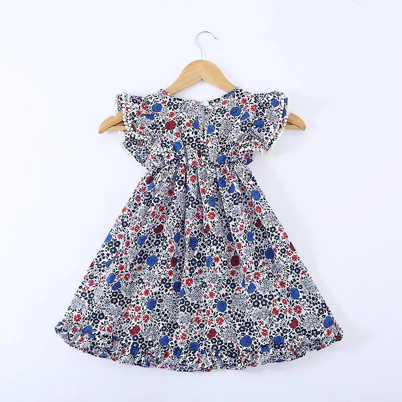 Beautiful Floral Sleeveless Flower Princess Dress