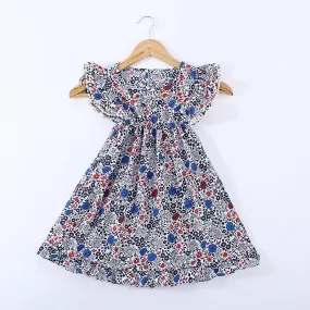 Beautiful Floral Sleeveless Flower Princess Dress