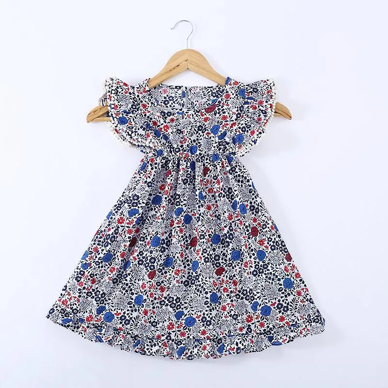 Beautiful Floral Sleeveless Flower Princess Dress