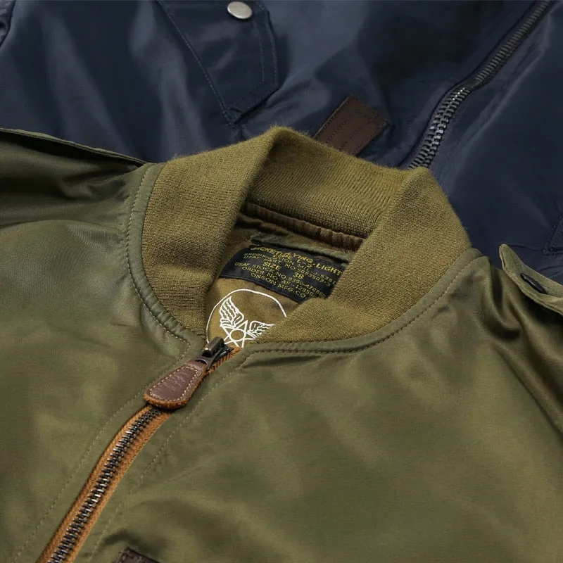 Bonsir Military Air Force Flight Jacket Men's Tactical Bomber Jacket Cool Army Combat Jacket with Pockets Zipper Cargo jacket Men