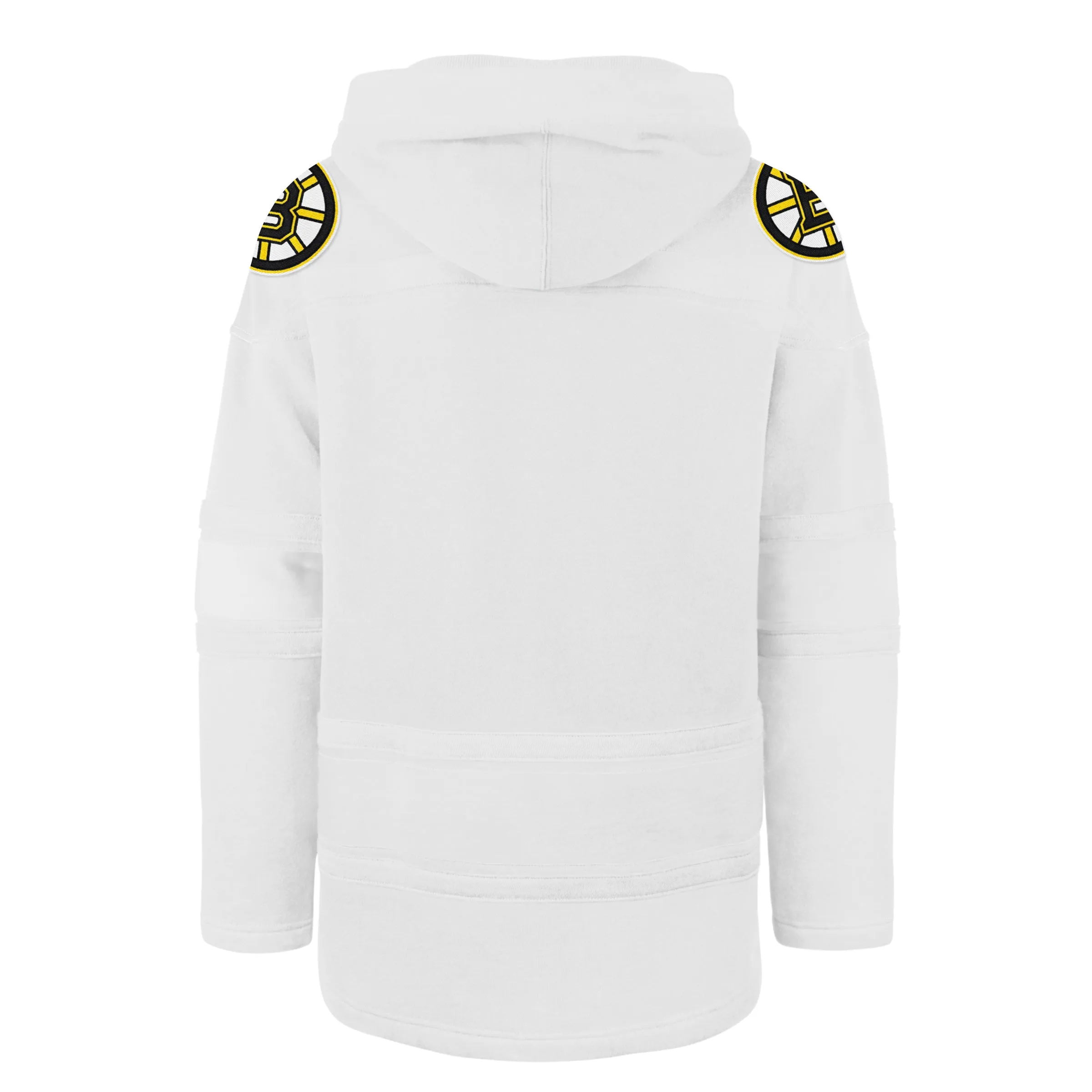 Boston Bruins NHL 47 Brand Men's White Out Heavyweight Lacer Hoodie