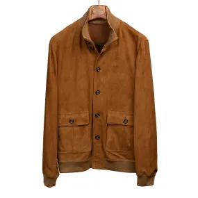 Butterscotch suede Valstarino bomber jacket, unlined (restock)