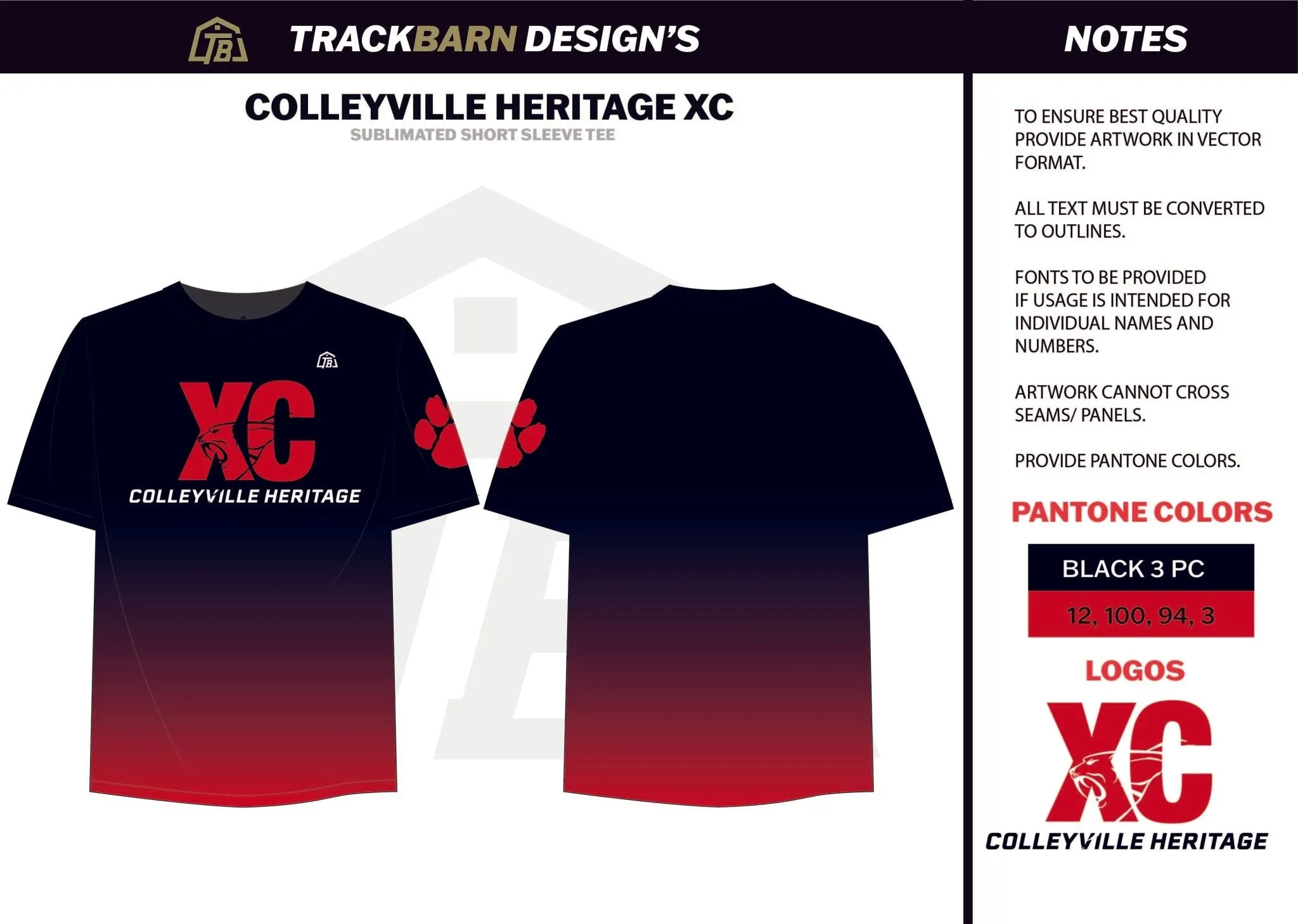 ColleyVille-- Mens Stretch Light Training Tee