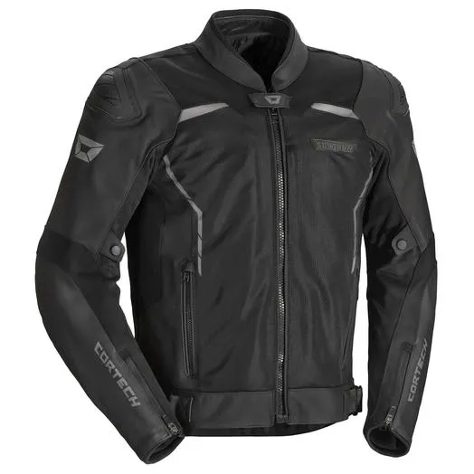 CORTECH VADER LEATHER JACKET BLACK