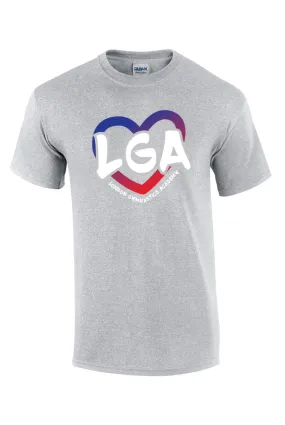 Cotton T-Shirt - Heart Logo - Youth