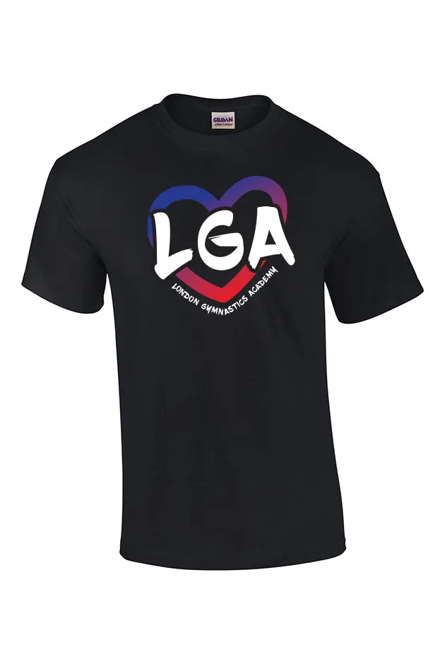 Cotton T-Shirt - Heart Logo - Youth