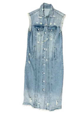 Denim Vest Duster Dress