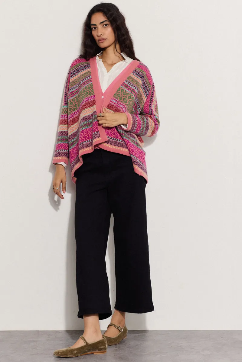 East x Oubas Fairisle Wool Cardigan