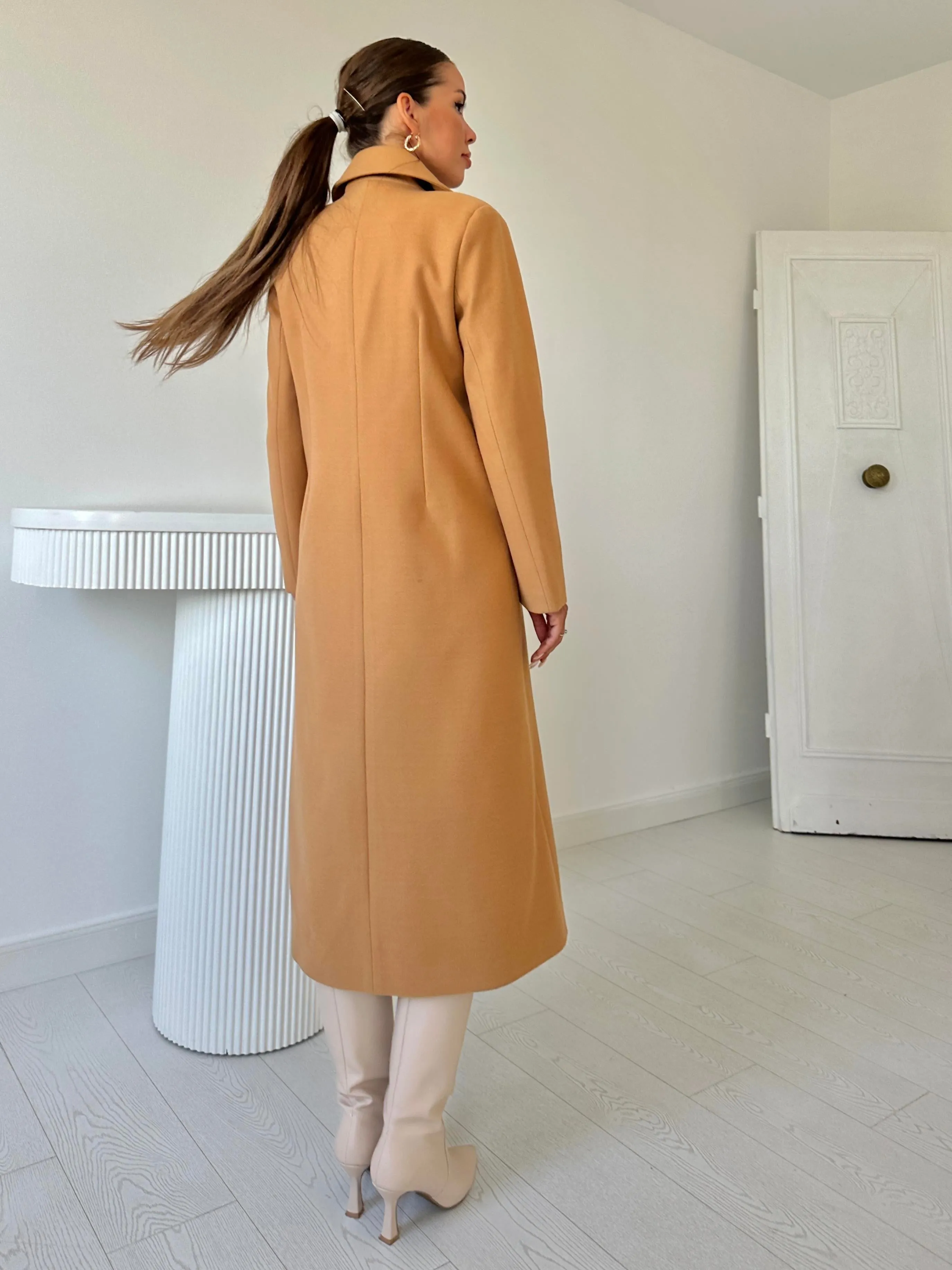 ELS Pocket Chain Coat - Camel - Coevorden