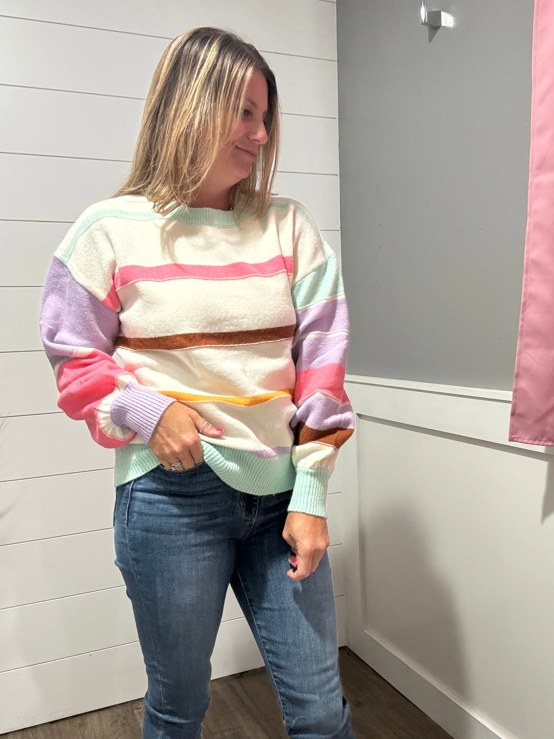 Flawless Features Striped Sweater