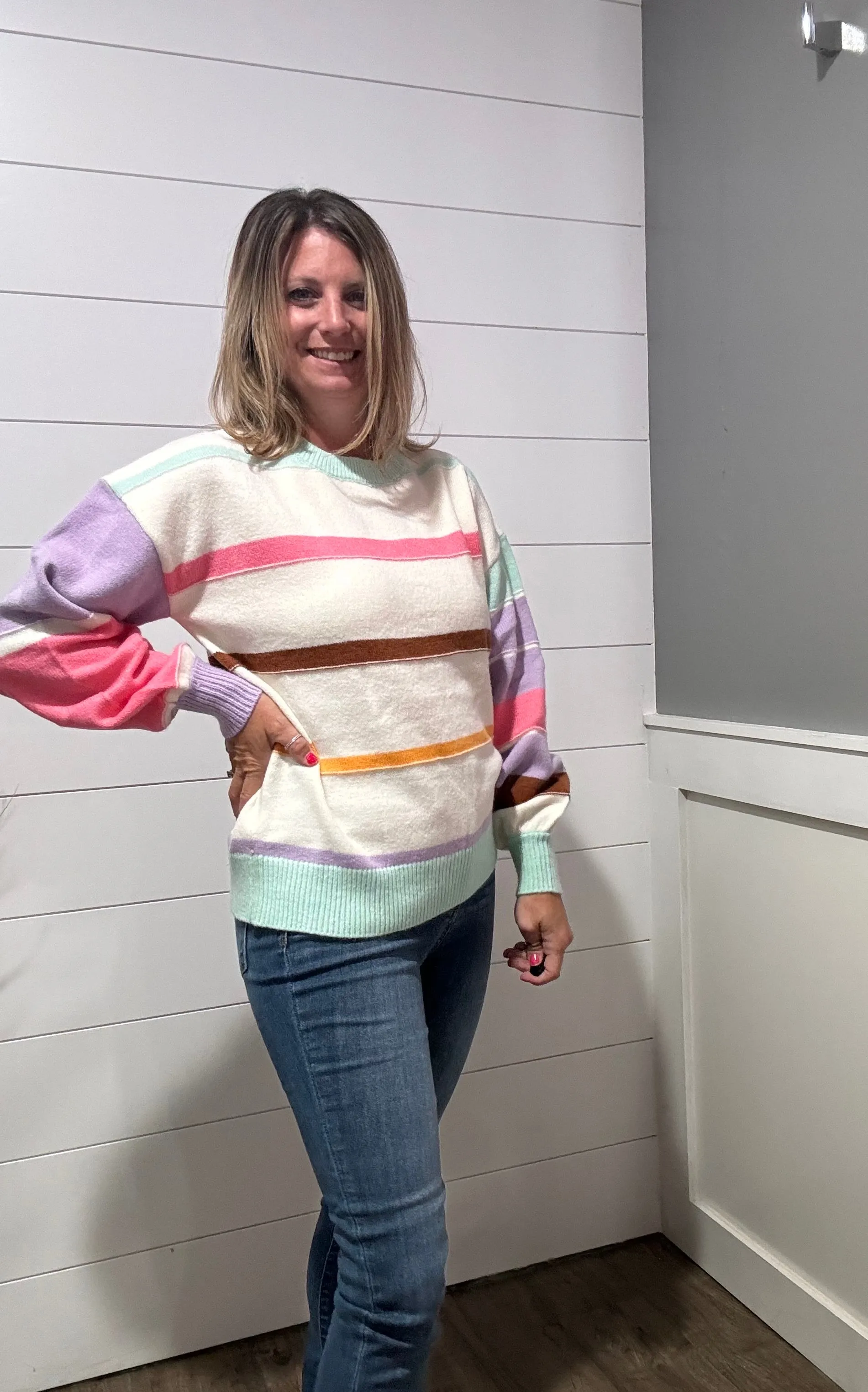Flawless Features Striped Sweater
