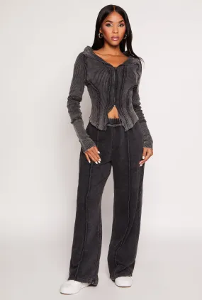 French Terry Acid Wash Sweatpants