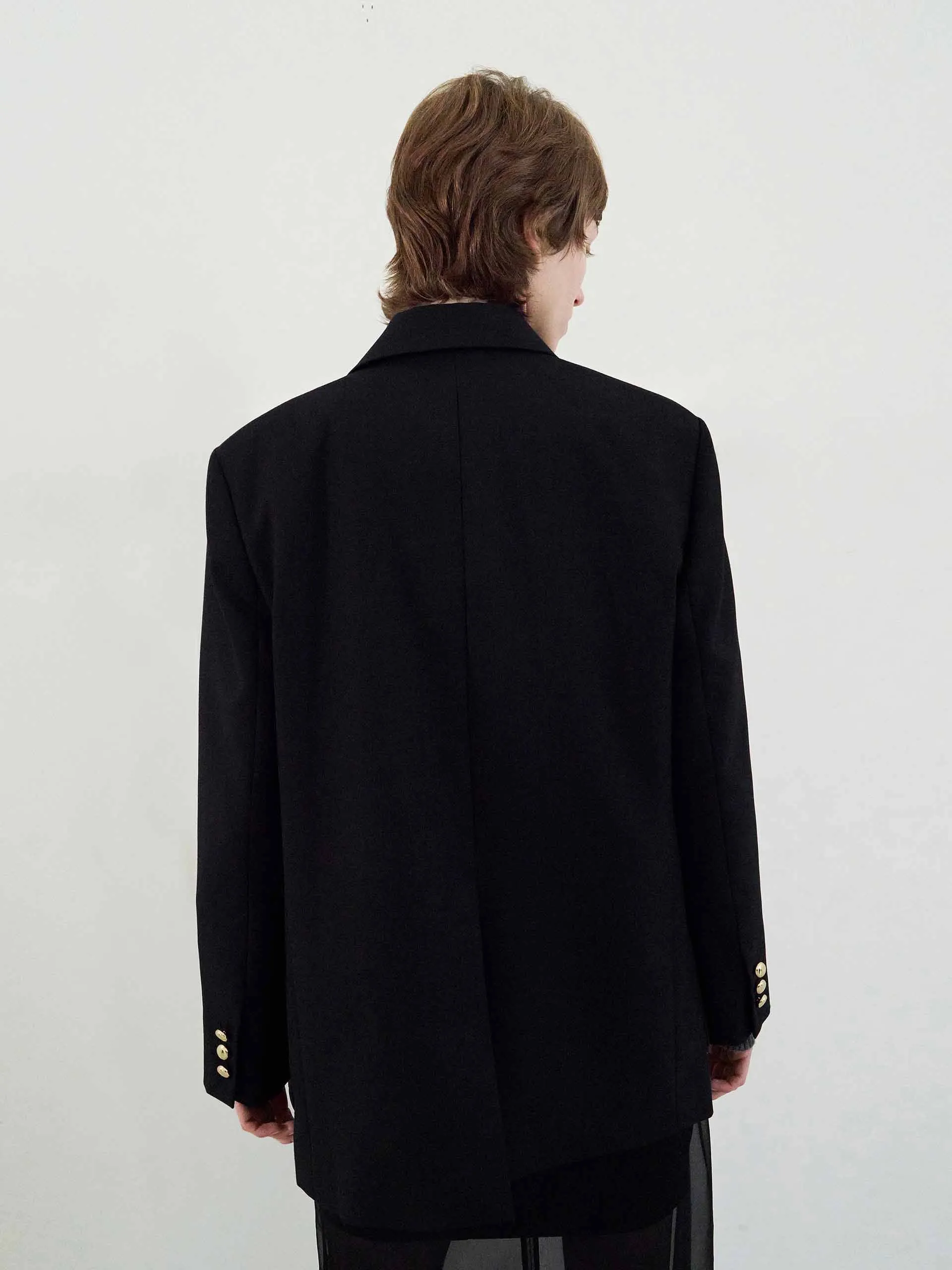 Front Logo Tailored Blazer