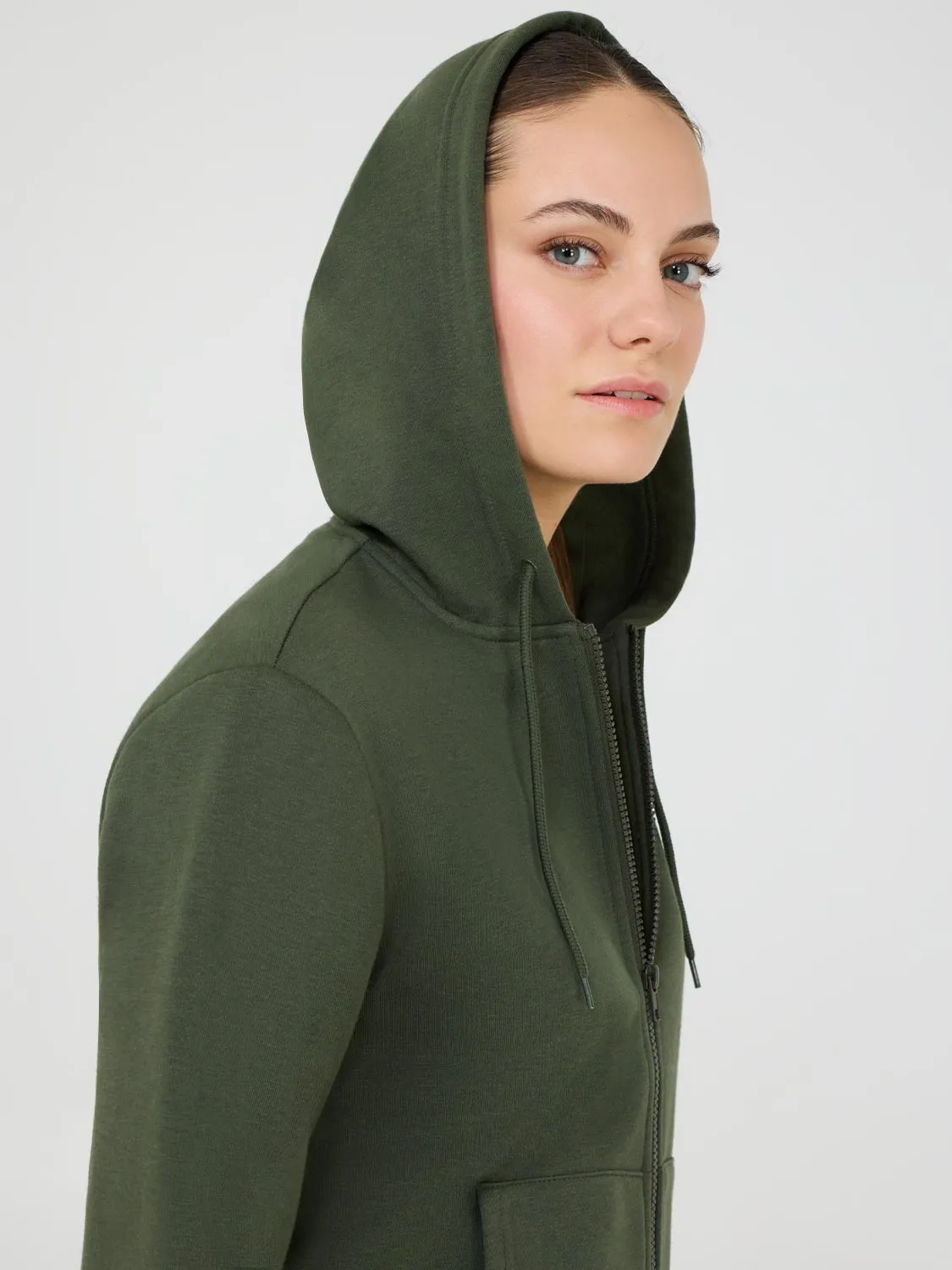 Full-Zip Fleece Hoodie