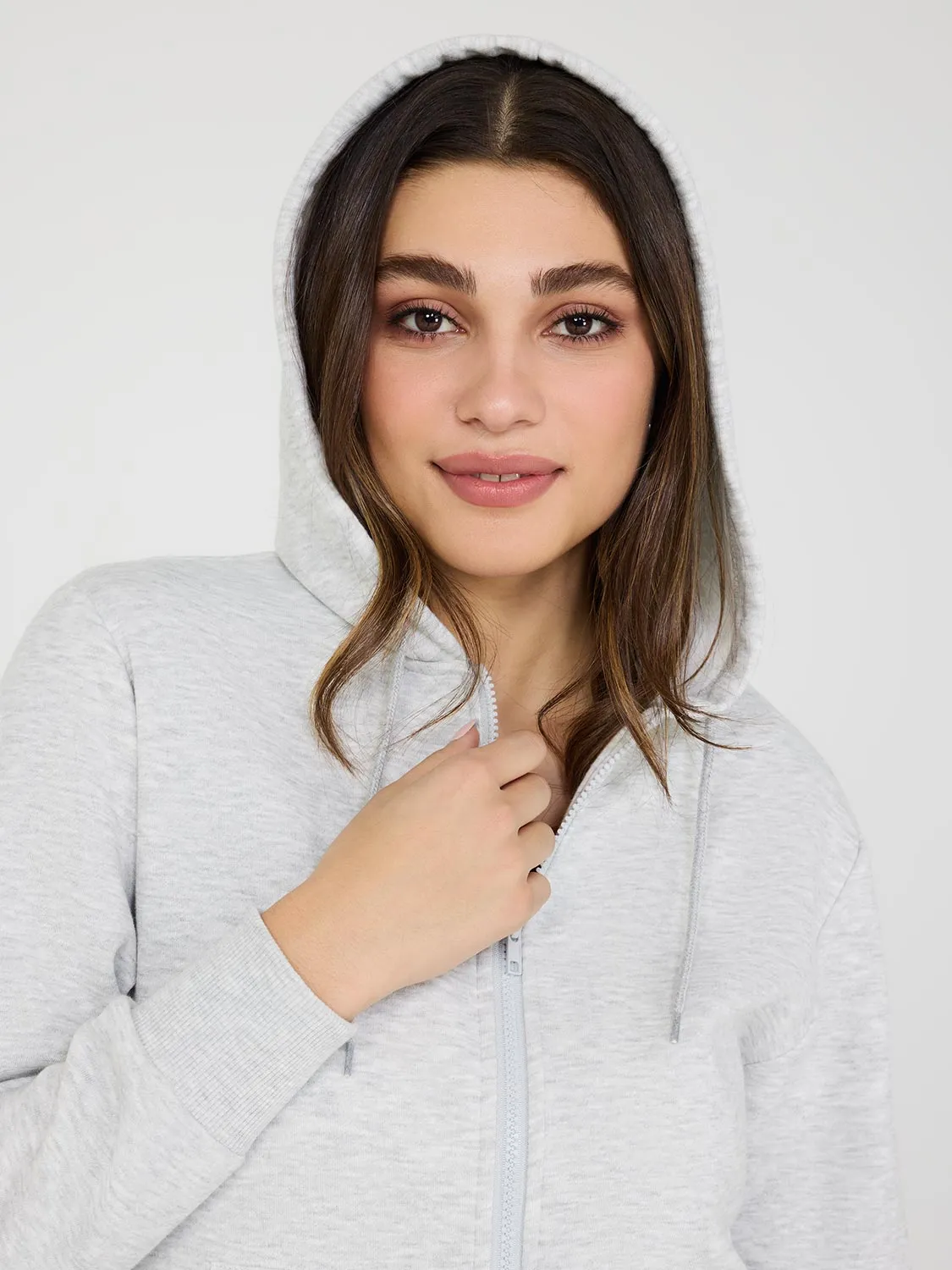Full-Zip Fleece Hoodie