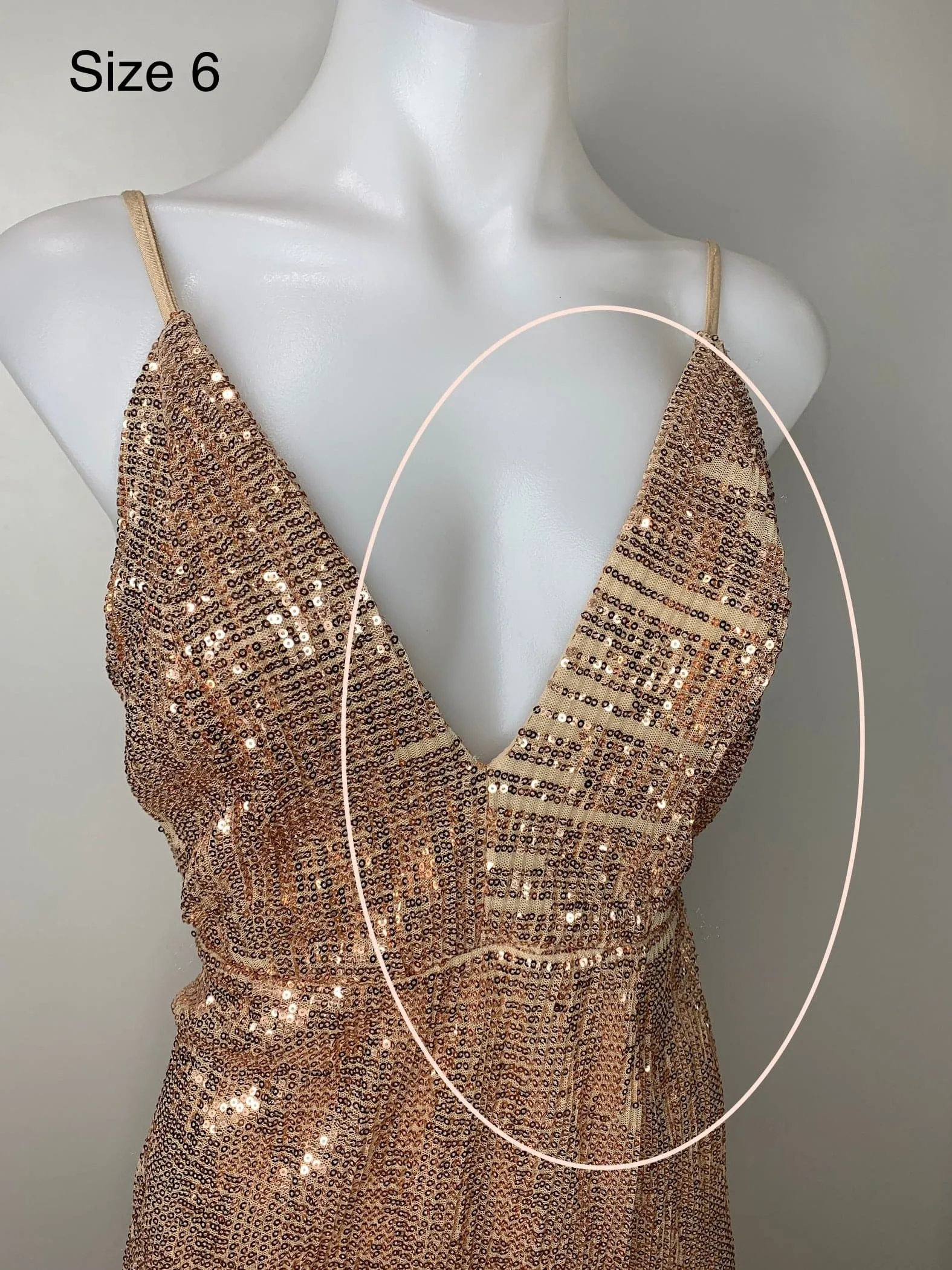 Gigi Sequin Gown - Rose Gold [SAMPLE]