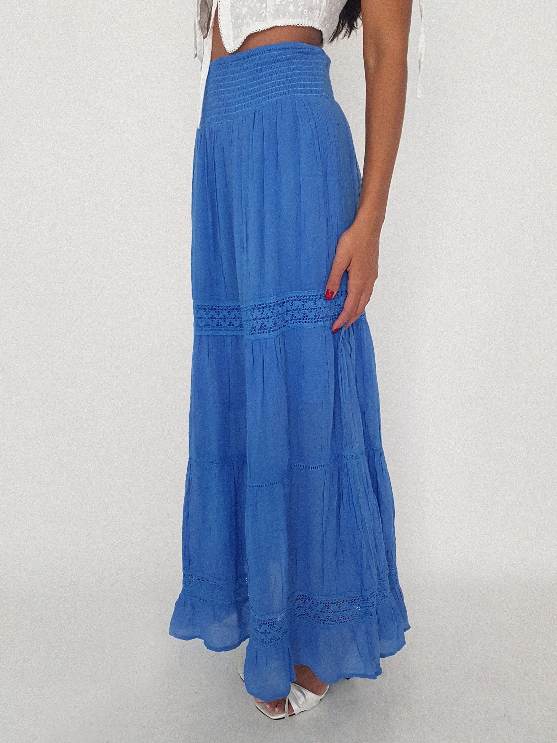 GODDESS SKIRT // blue or red