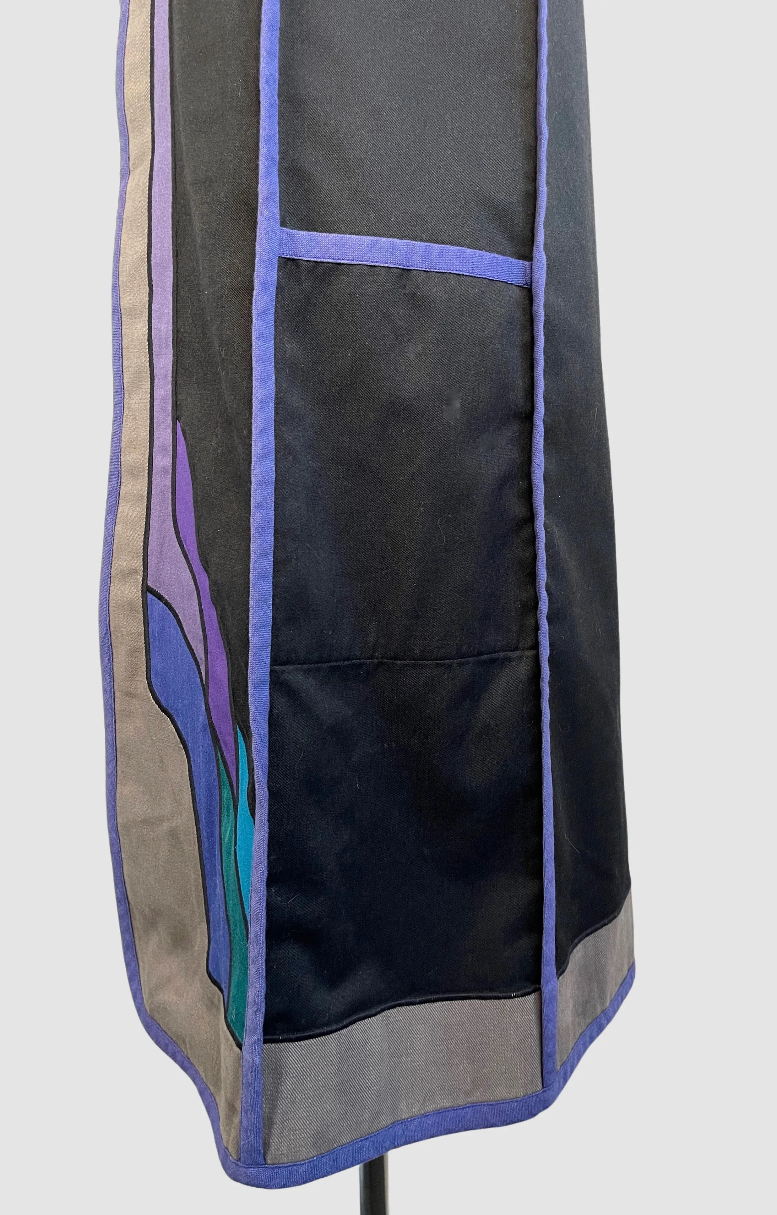 GRETCHEN GIRVIN CLANCY 70s Colorblock Patchwork Applique Vest, Medium
