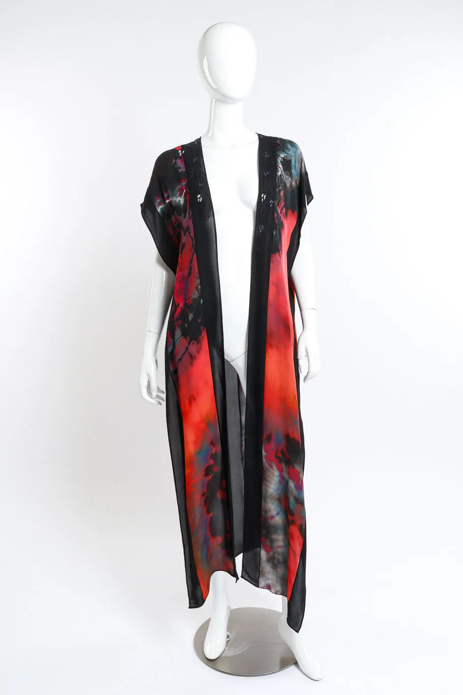 Hand Embroidered Tie Dye Duster