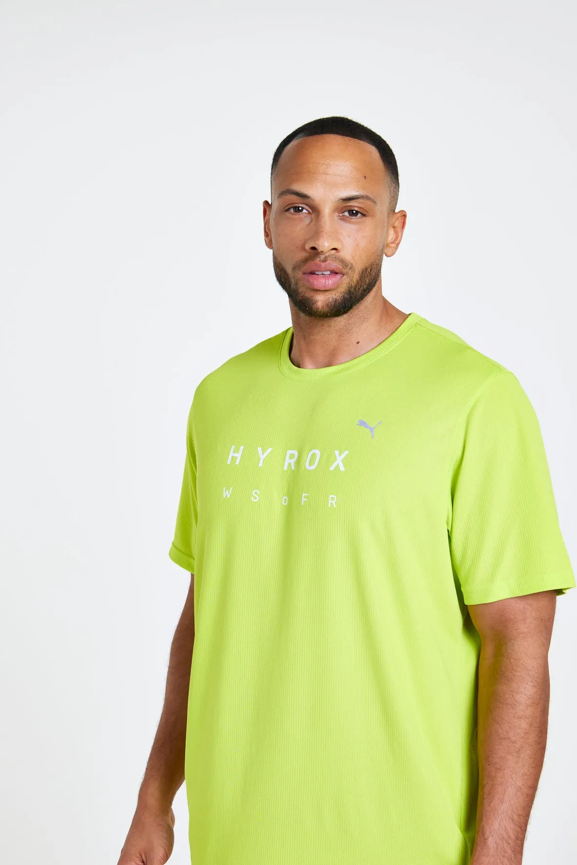 HYROX|PUMA Performance SS Tee - Neon Yellow