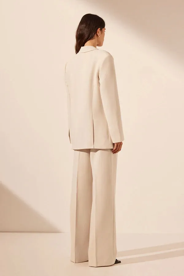 Irena Double Pocket Blazer - Bone