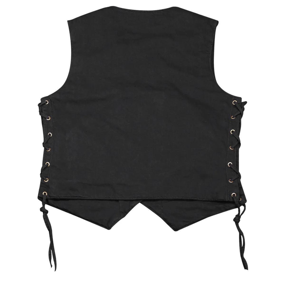 Jafrum Women's Black  Six Pocket Concealed Carry Denim Vest