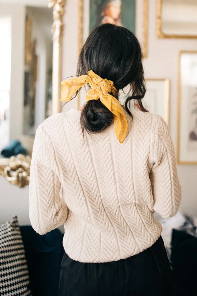 Jannie Ribbed Sweater in Oatmeal