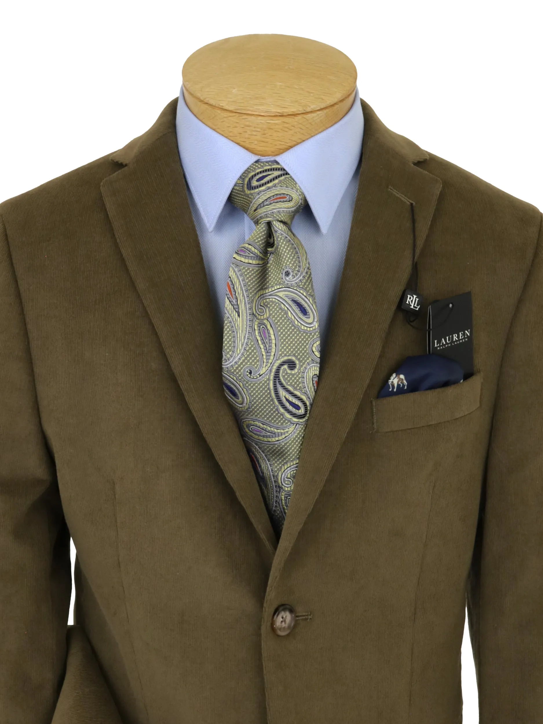 Lauren Ralph Lauren Boy's Sport Coat 34825 Camel Corduroy