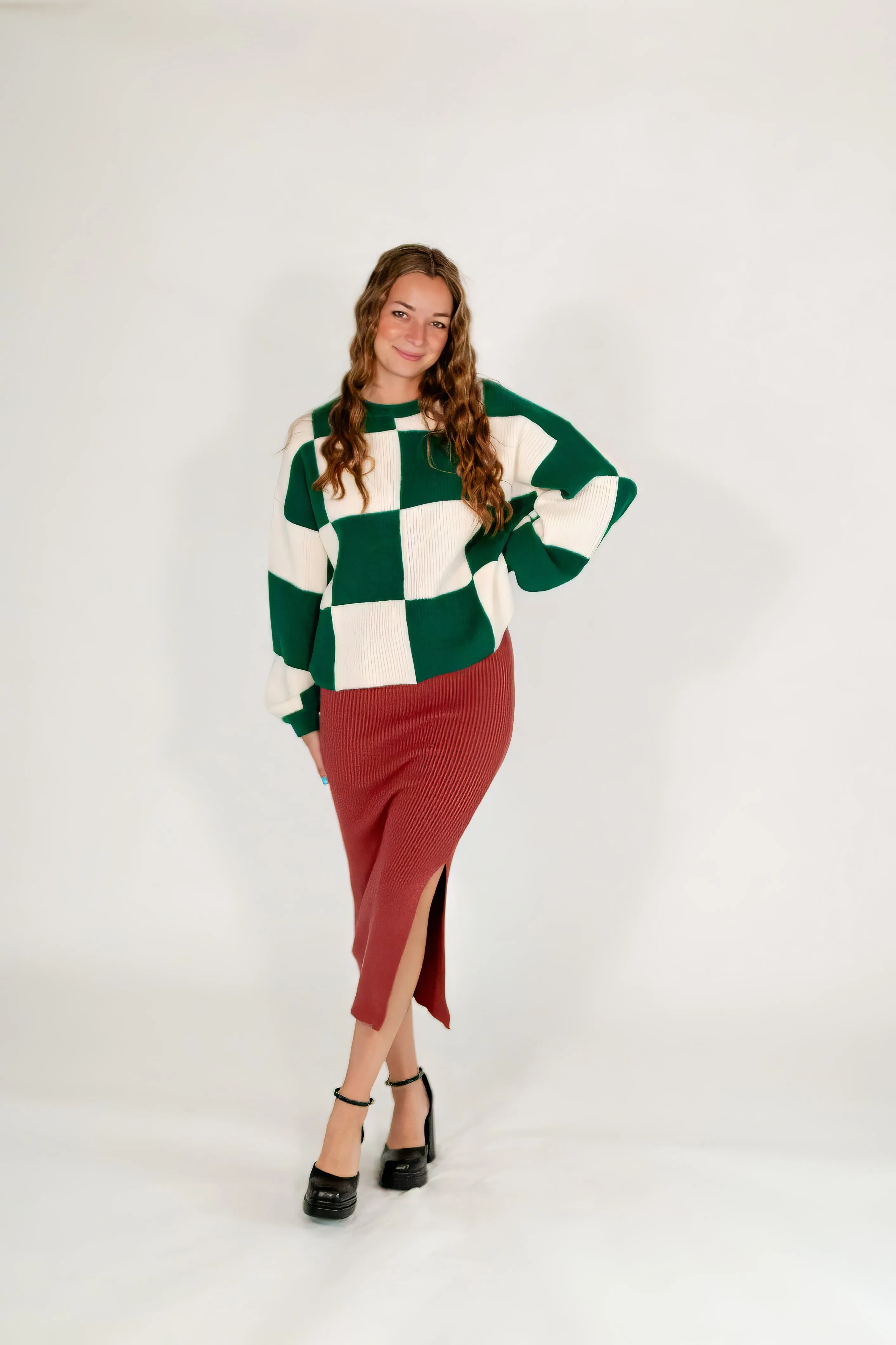 Lexy Ribbed Pencil Skirt
