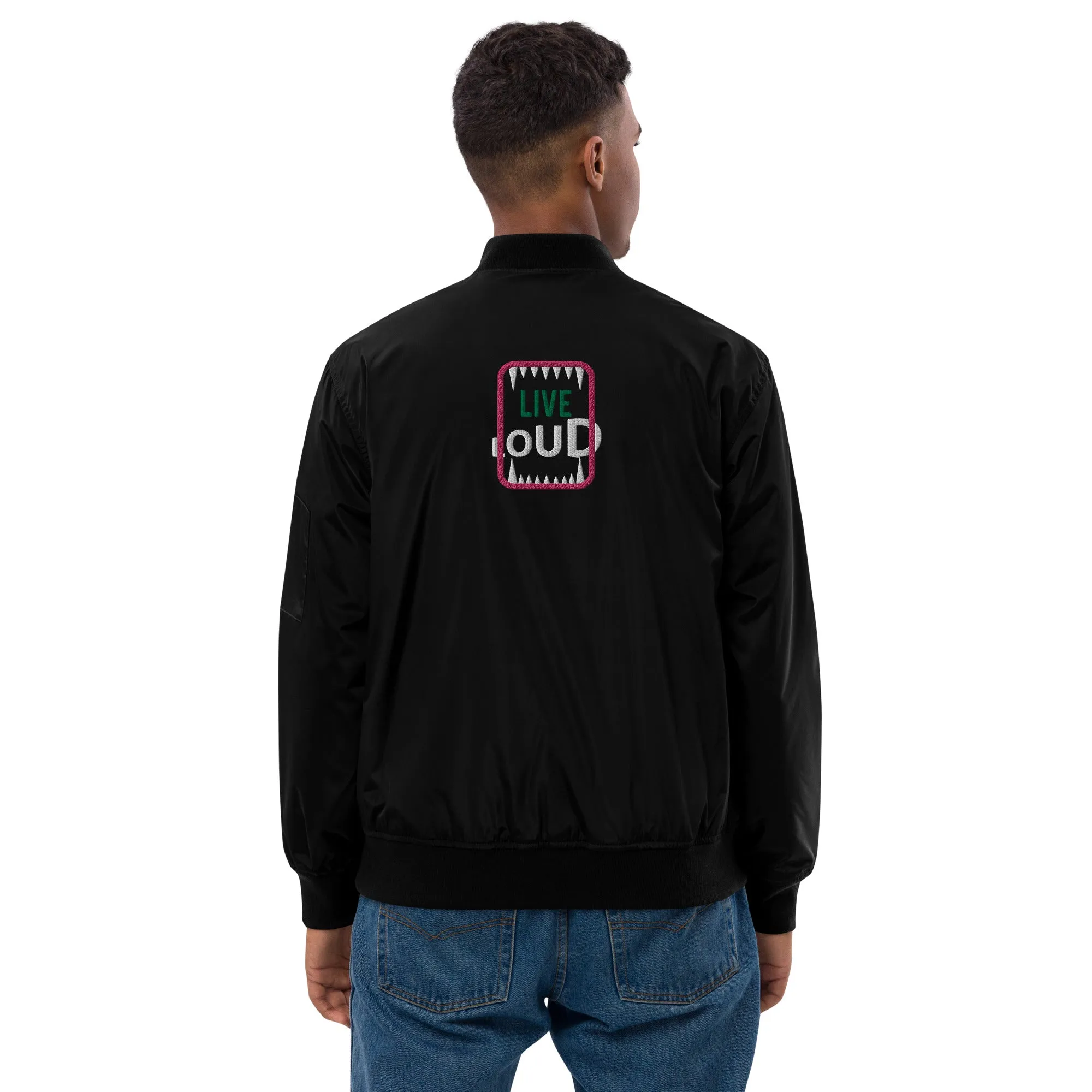 LIVE LOUD Premium Bomber Jacket