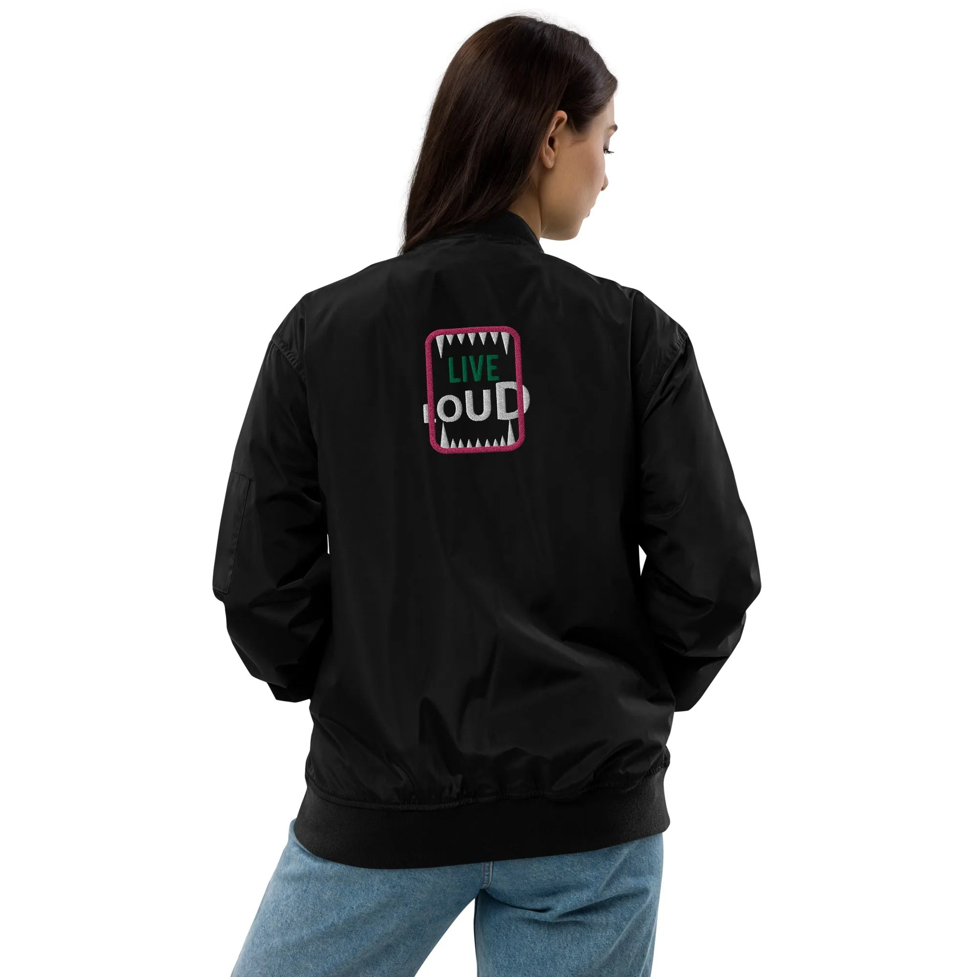 LIVE LOUD Premium Bomber Jacket