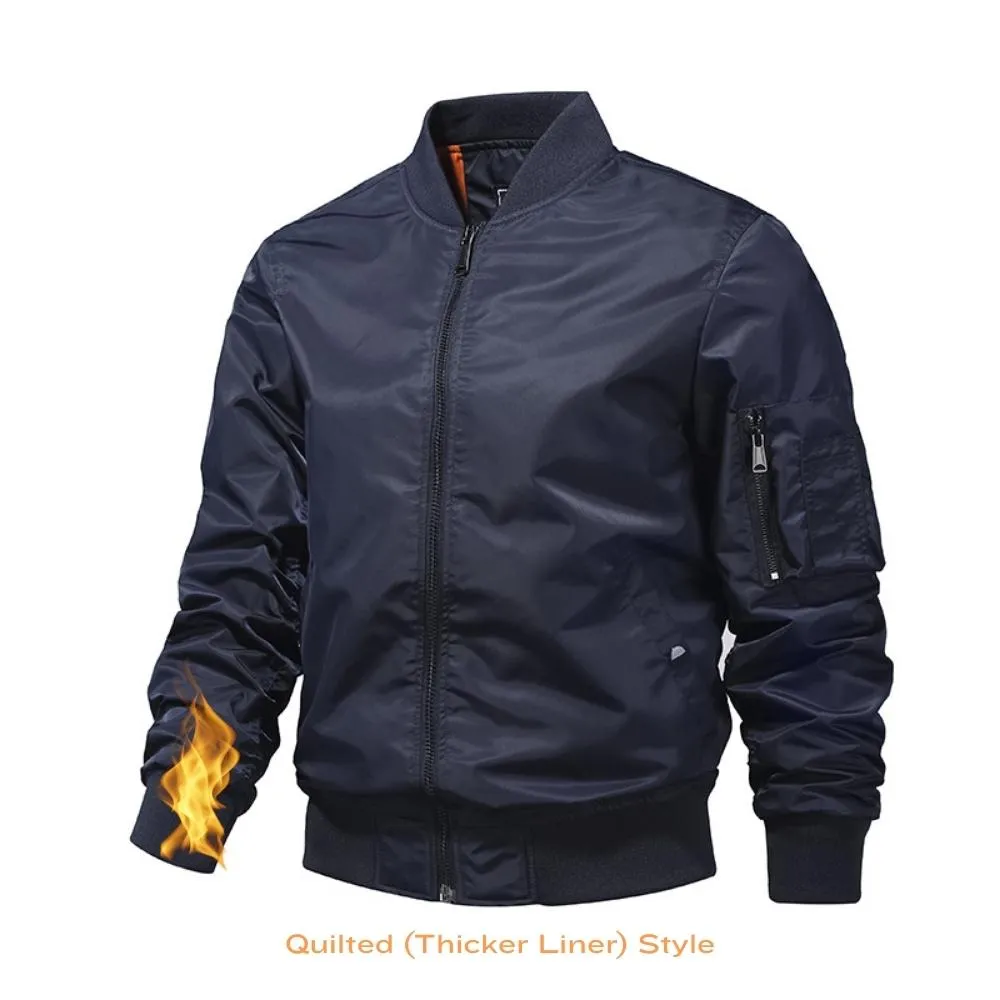 Luexco Men's Flight Jacket Bomber Style Heavyweight