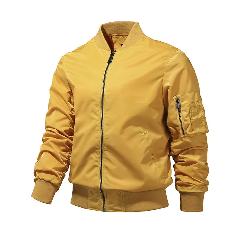 Luexco Men's Flight Jacket Bomber Style Heavyweight