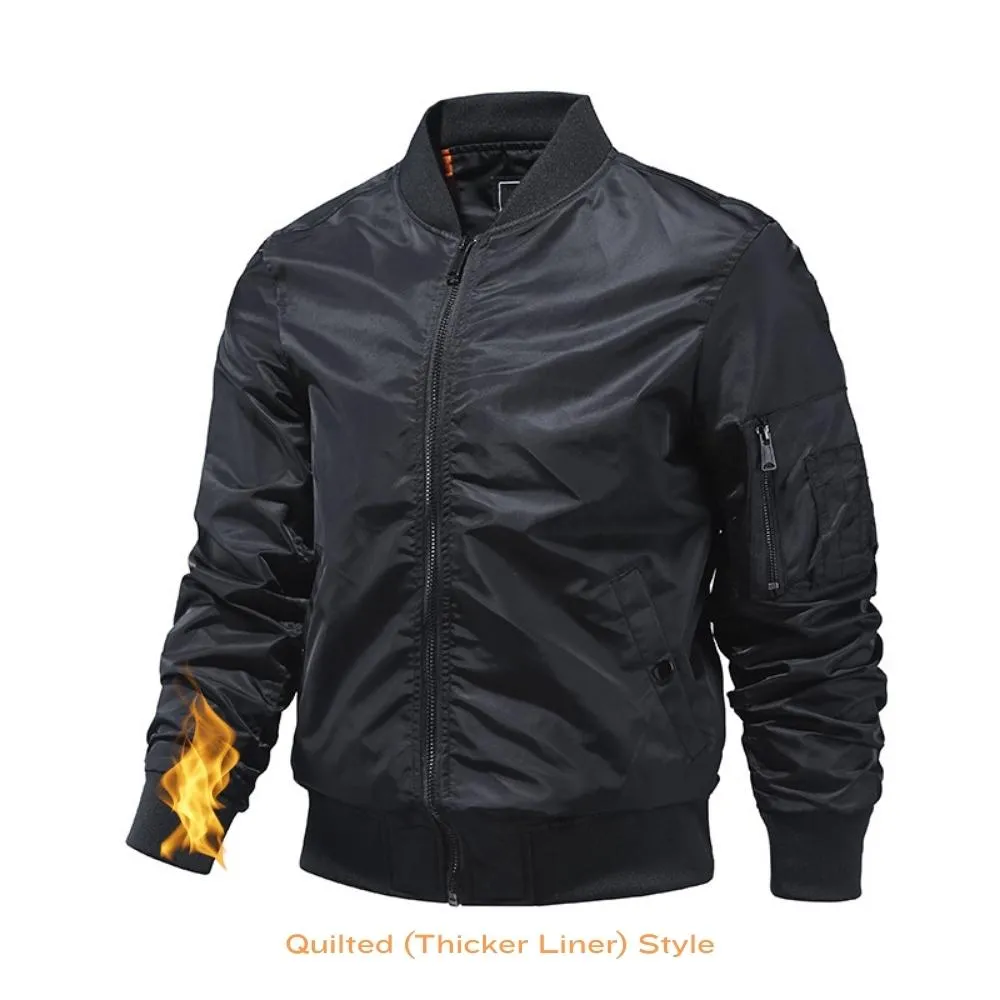 Luexco Men's Flight Jacket Bomber Style Heavyweight