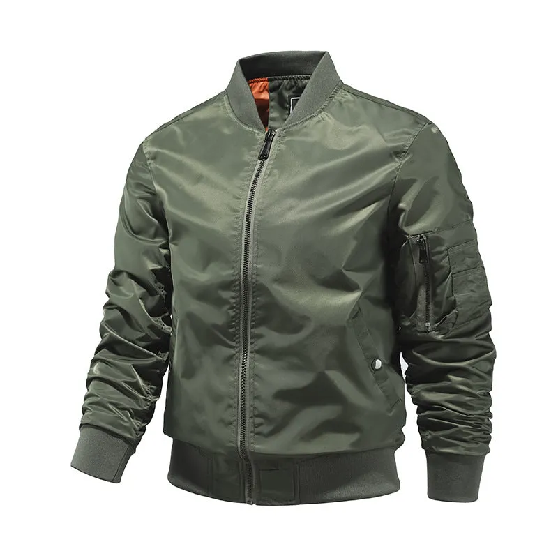 Luexco Men's Flight Jacket Bomber Style Heavyweight