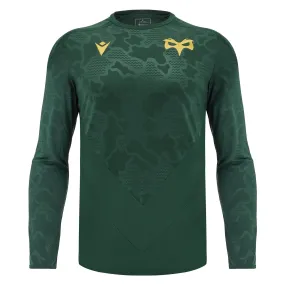 Macron Ospreys Rugby 2024/25 Adults Long Sleeve Poly Training Shirt