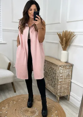 Maria Pink Duster Gilet