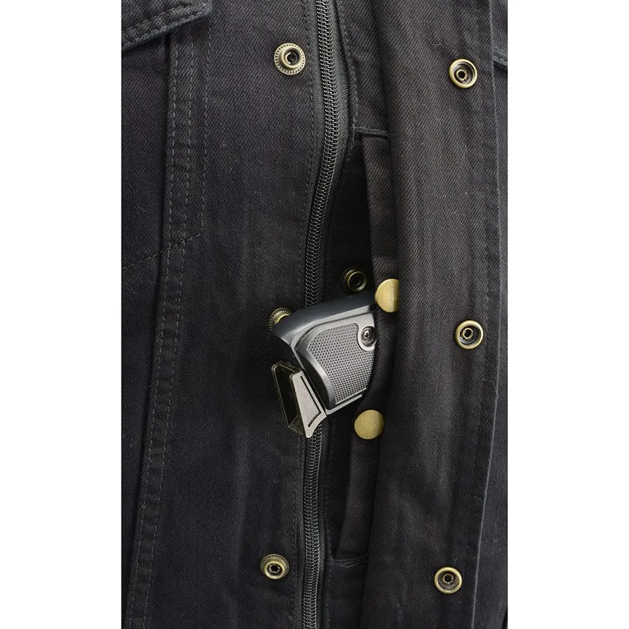 Mens Triple Option Club Style Vest with Fully Removable Hoodie Jacket