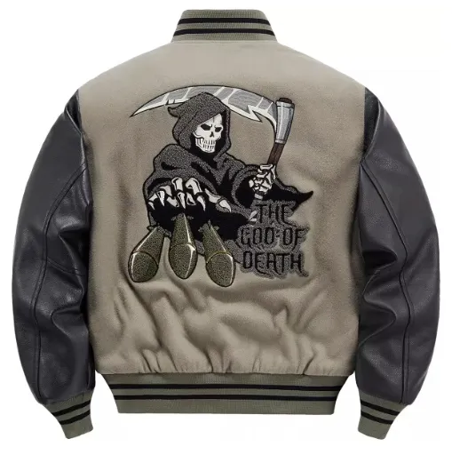 Men's Vintage Wool Splicing Flight Jacket