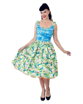 Michelle Dress Lily Pad print