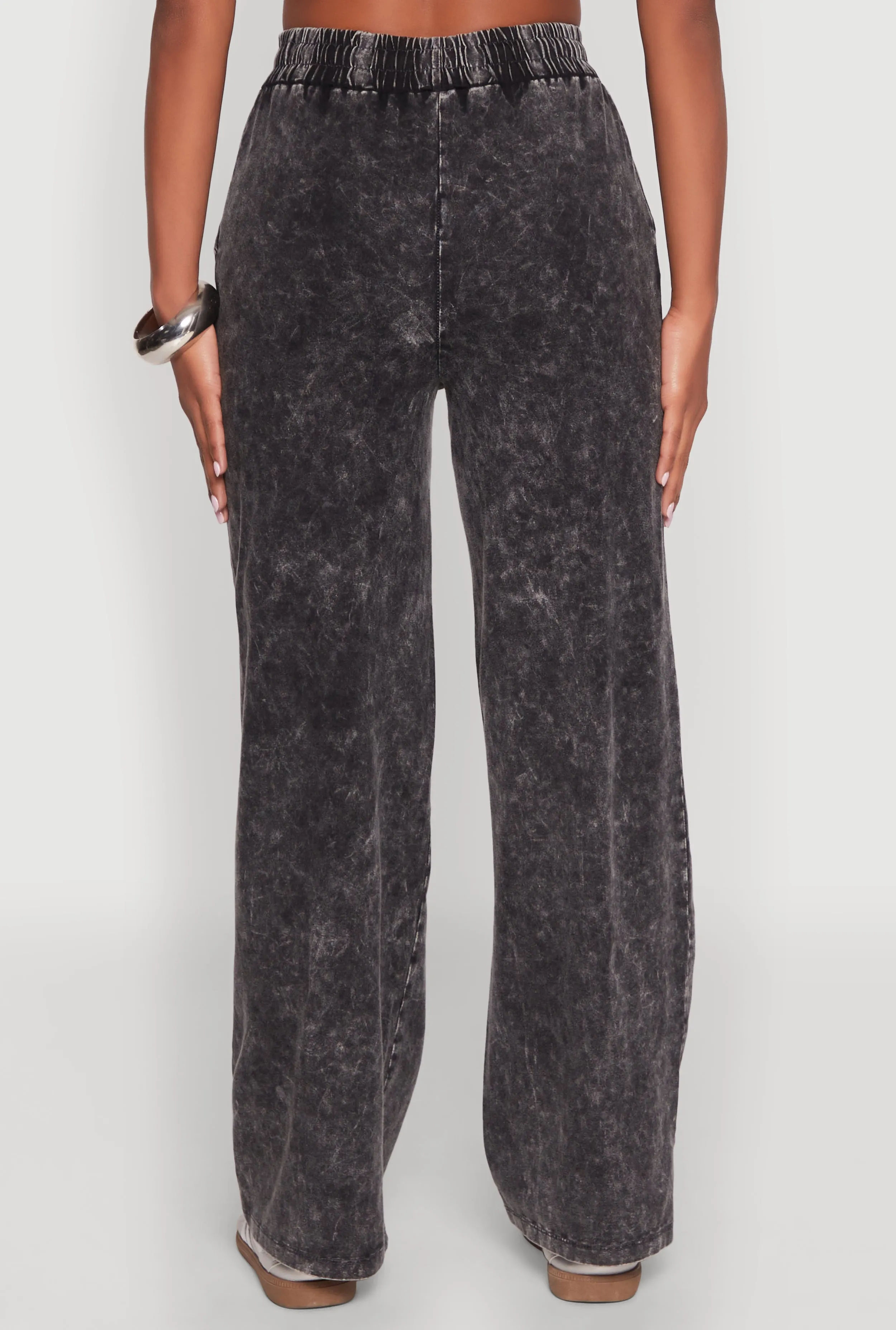 Mineral Wash Straight Leg Sweatpants