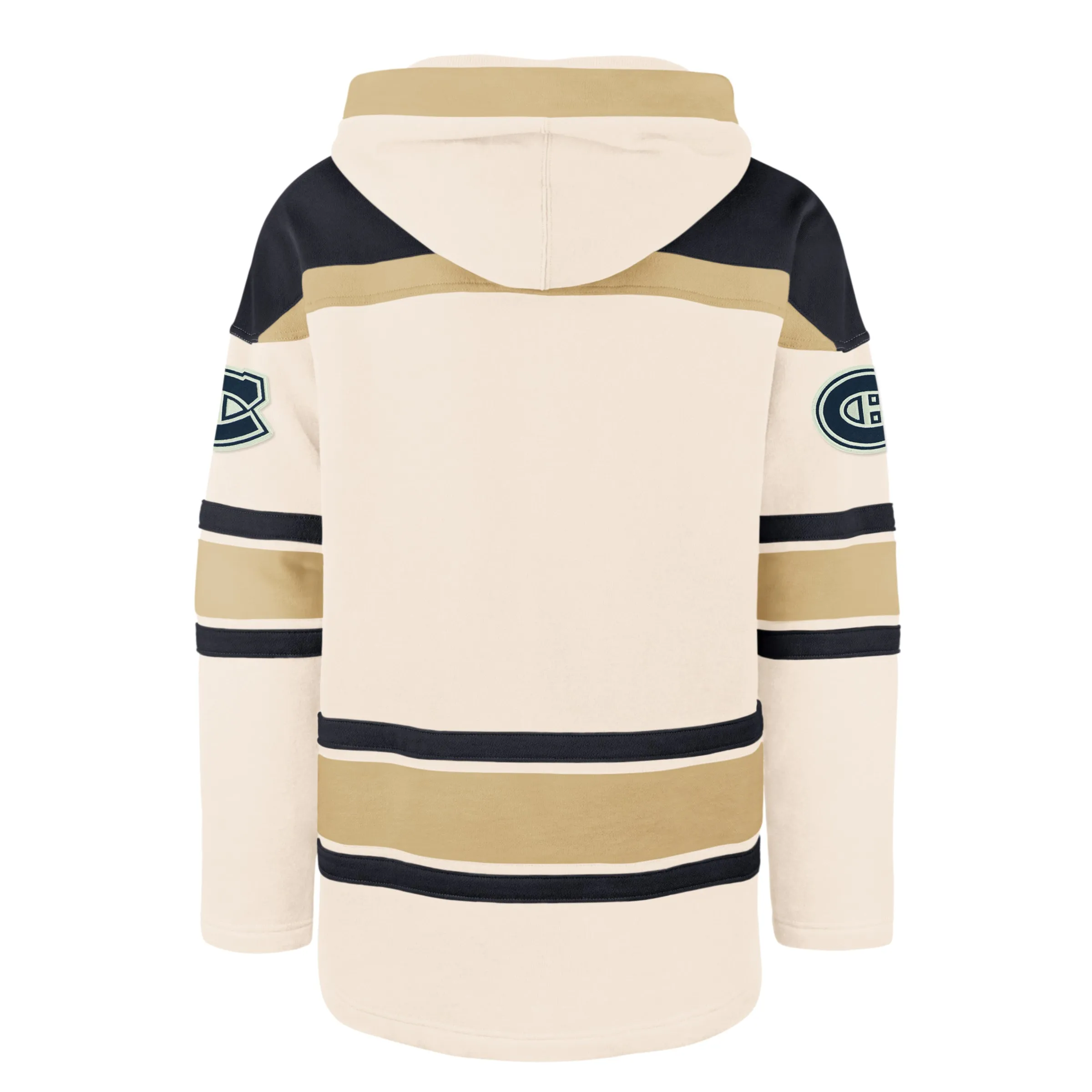 Montreal Canadiens NHL 47 Brand Men's Cream Nilley Superior Lacer Hoodie
