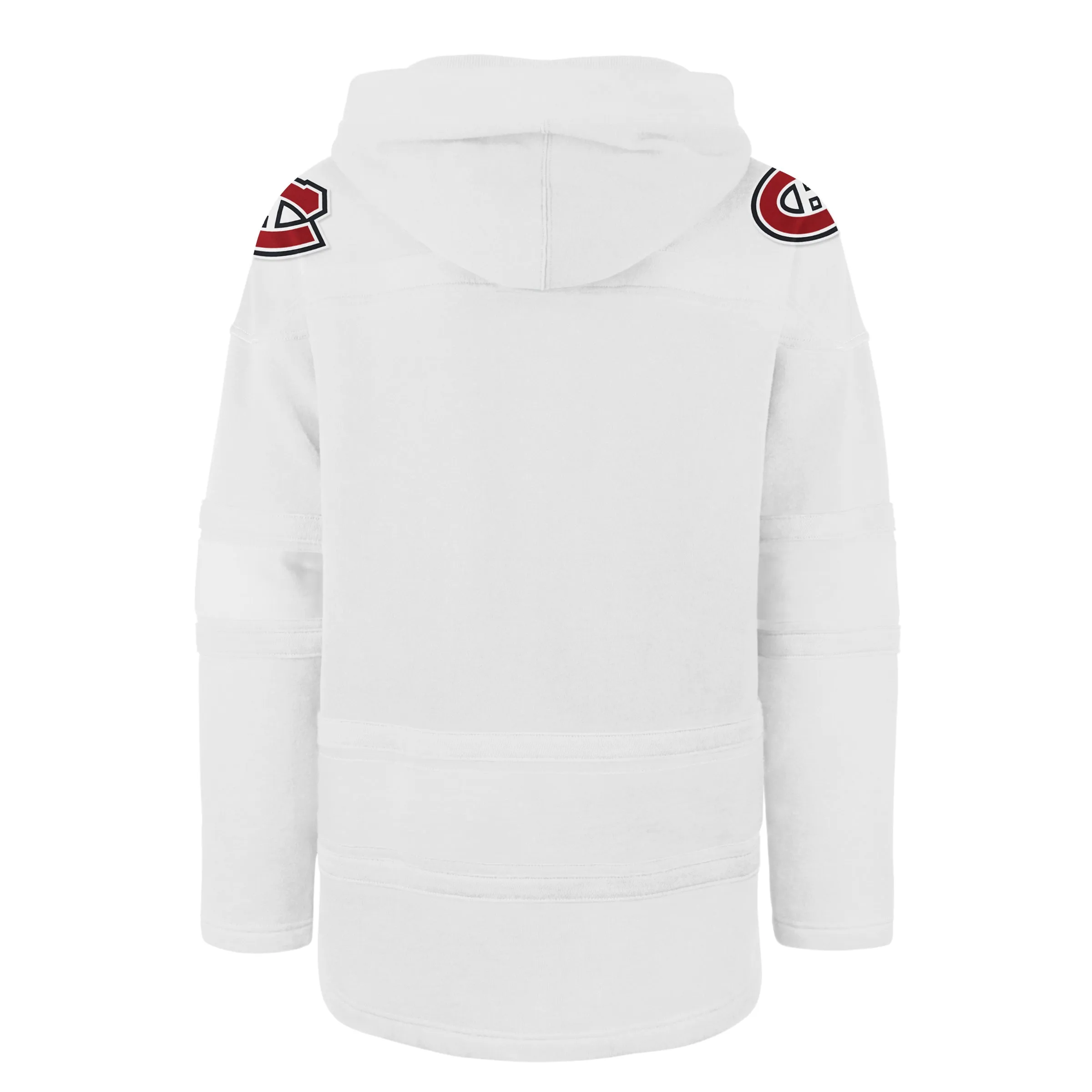 Montreal Canadiens NHL 47 Brand Men's White Out Heavyweight Lacer Hoodie